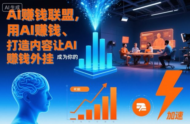 AI賺钱联盟，用AI賺钱、打造内容让AI成为你的賺钱外挂-轻语宝藏圈
