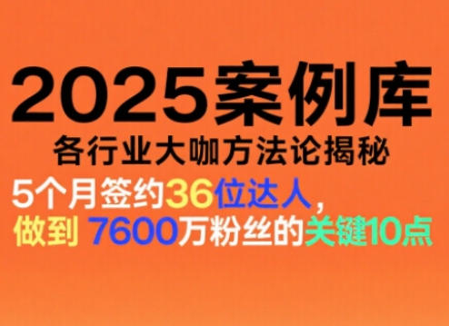 2025案例库，收录各行业大咖的方法论，各行业大咖方法论揭秘-轻语宝藏圈