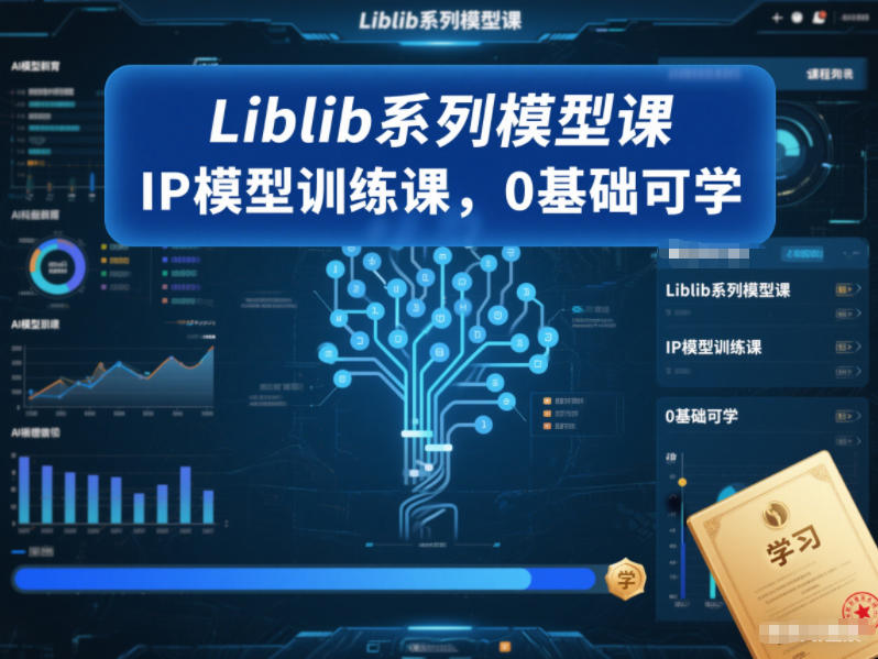 Liblib 系列模型课｜0 基础 IP 模型训练教程，小白快速入门-轻语宝藏圈
